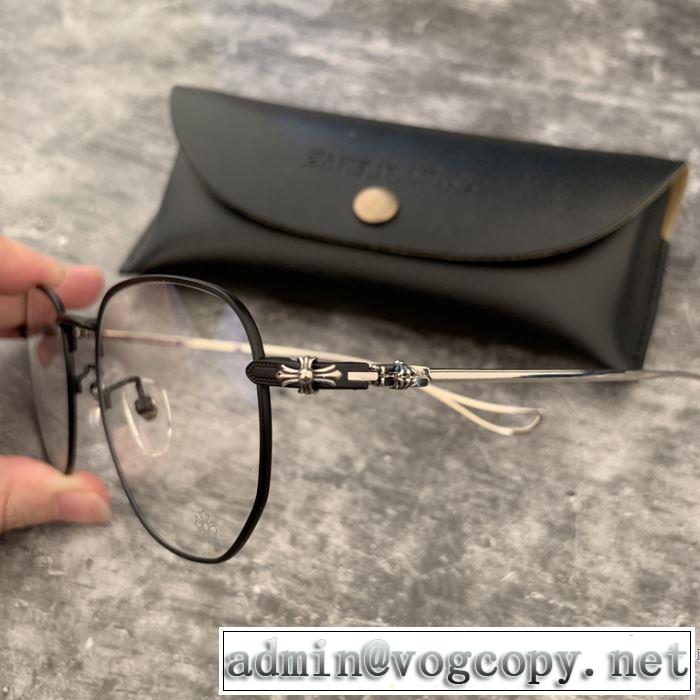 2019春夏の大注目トレンド まずは定番！人気アイテム クロムハーツ CHROME HEARTS 眼鏡 2色可選