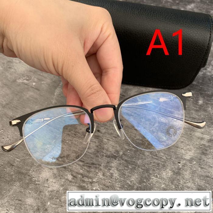 今期注目のブランドトレンド 2019年春夏シーズンの人気 クロムハーツ CHROME HEARTS 眼鏡 2色可選