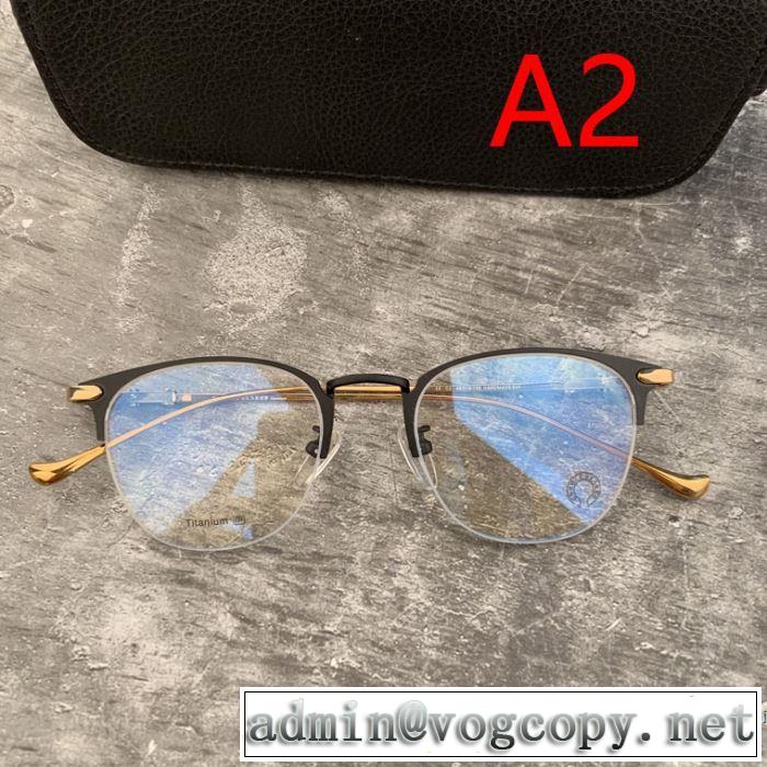 今期注目のブランドトレンド 2019年春夏シーズンの人気 クロムハーツ CHROME HEARTS 眼鏡 2色可選