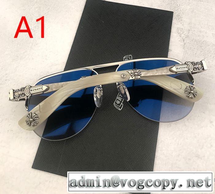 大人の可愛さを引き立て 2019年春夏流行ファッション クロムハーツ CHROME HEARTS サングラス 3色可選