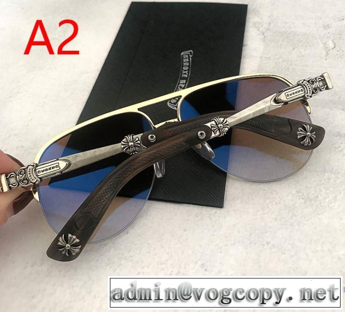 大人の可愛さを引き立て 2019年春夏流行ファッション クロムハーツ CHROME HEARTS サングラス 3色可選