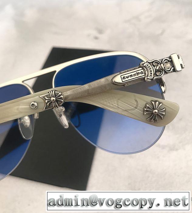 大人の可愛さを引き立て 2019年春夏流行ファッション クロムハーツ CHROME HEARTS サングラス 3色可選