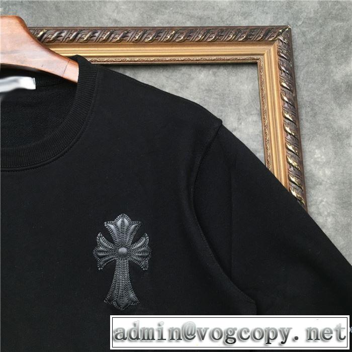 2019即旬な装いに 定番のスタイル春夏限定 クロムハーツ CHROME HEARTS 長袖Tシャツ 2色可選 男女兼用