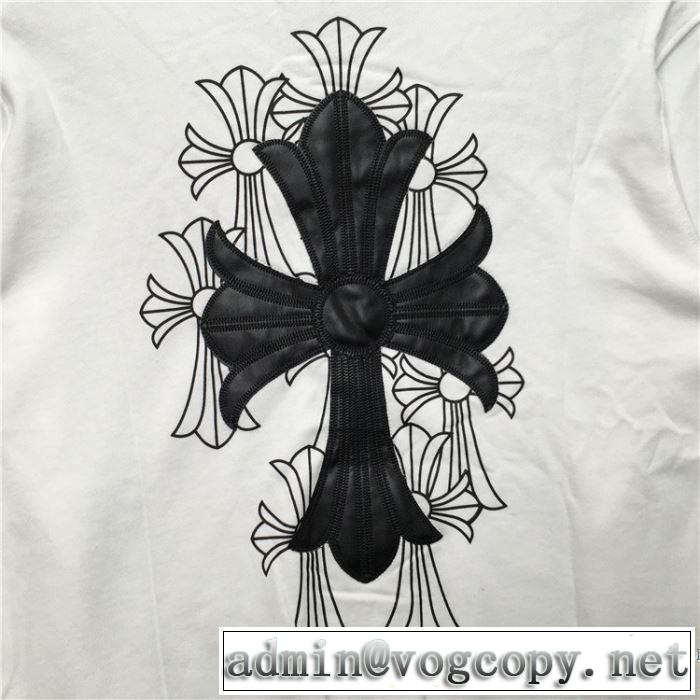 2019即旬な装いに 定番のスタイル春夏限定 クロムハーツ CHROME HEARTS 長袖Tシャツ 2色可選 男女兼用