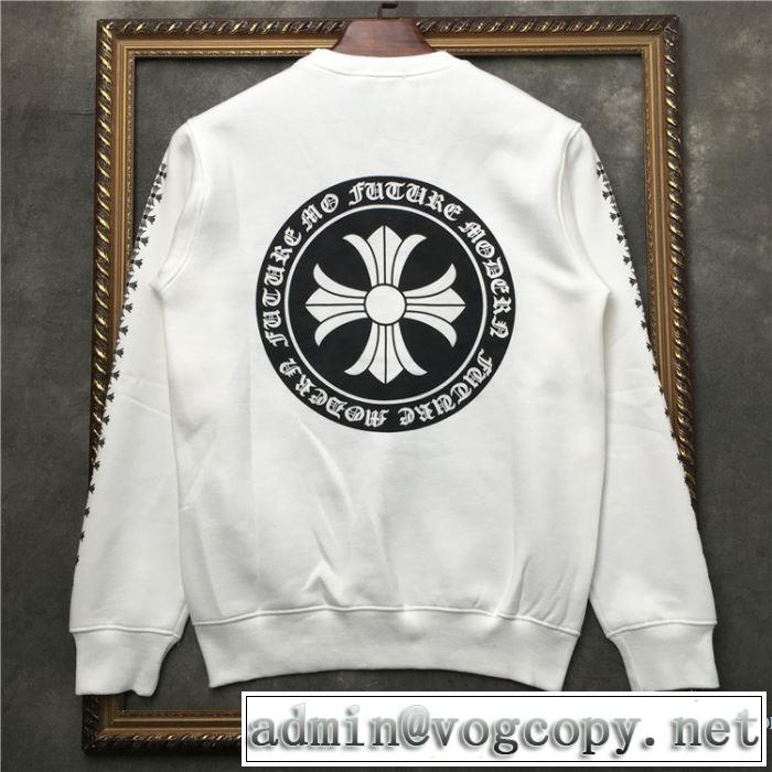 男女兼用 2色可選 【2019年】夏のファッション 着るだけで上品なスタイル クロムハーツ CHROME HEARTS 長袖Tシャツ