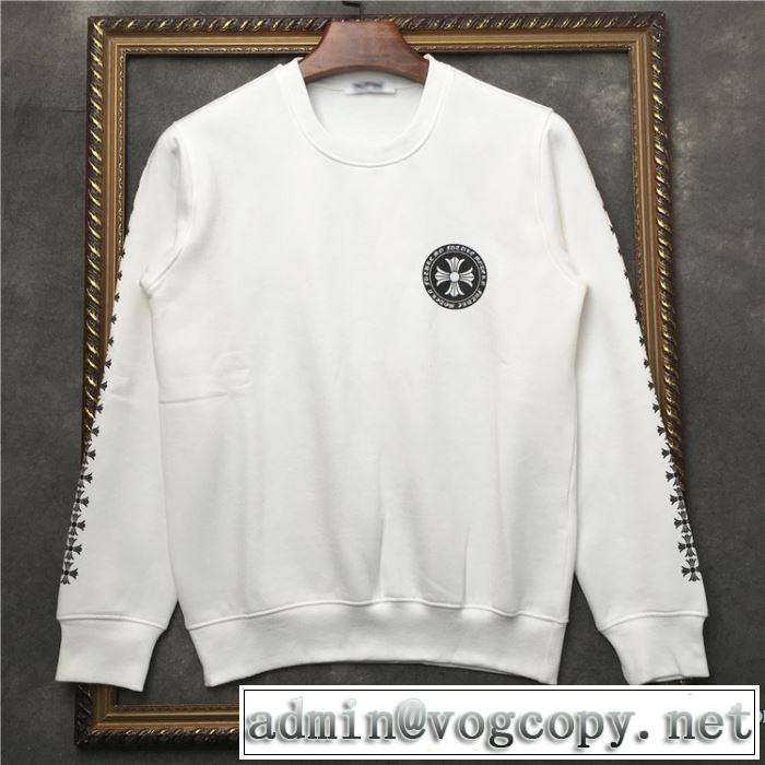 男女兼用 2色可選 【2019年】夏のファッション 着るだけで上品なスタイル クロムハーツ CHROME HEARTS 長袖Tシャツ