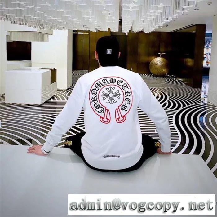 今期注目のブランドトレンド クロムハーツ CHROME HEARTS 長袖Tシャツ 2色可選 男女兼用 2019春夏人気トレンドアイテム