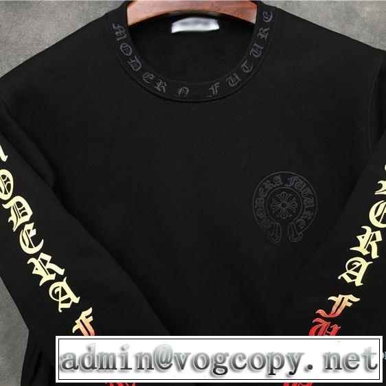 2019年春夏流行ファッション 大人の可愛さを引き立て クロムハーツ CHROME HEARTS 長袖Tシャツ 男女兼用