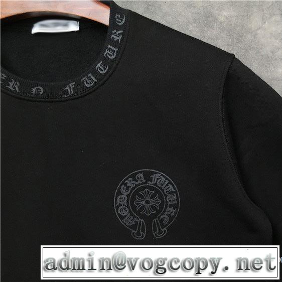 2019年春夏流行ファッション 大人の可愛さを引き立て クロムハーツ CHROME HEARTS 長袖Tシャツ 男女兼用