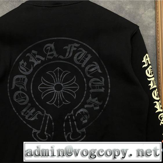 2019年春夏流行ファッション 大人の可愛さを引き立て クロムハーツ CHROME HEARTS 長袖Tシャツ 男女兼用