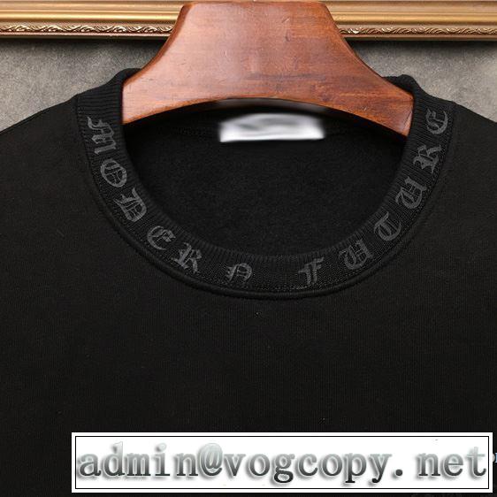 2019年春夏流行ファッション 大人の可愛さを引き立て クロムハーツ CHROME HEARTS 長袖Tシャツ 男女兼用