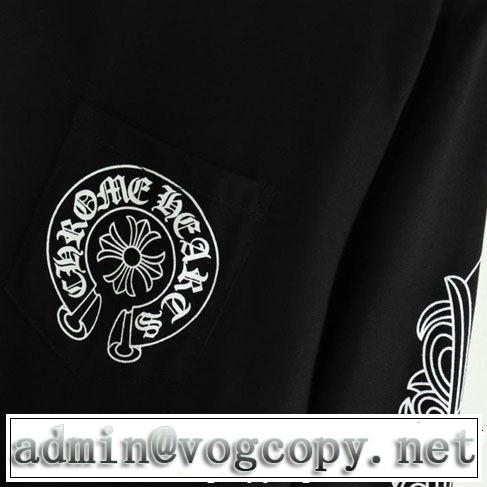 クロムハーツ大人カジュアル夏ファッション2019長袖Tシャツ CHROME HEARTS上品なリラックス感