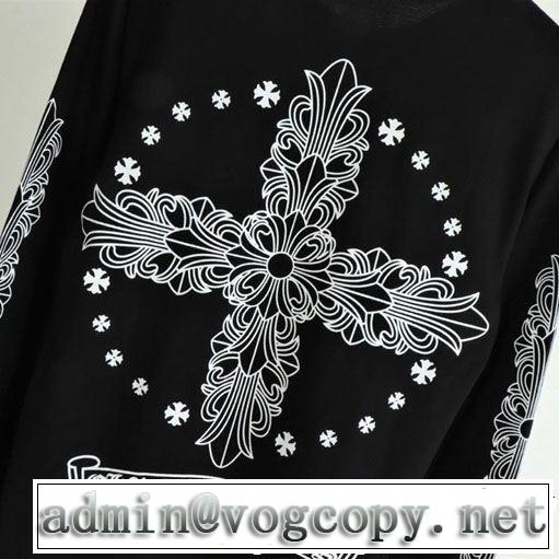 クロムハーツ大人カジュアル夏ファッション2019長袖Tシャツ CHROME HEARTS上品なリラックス感