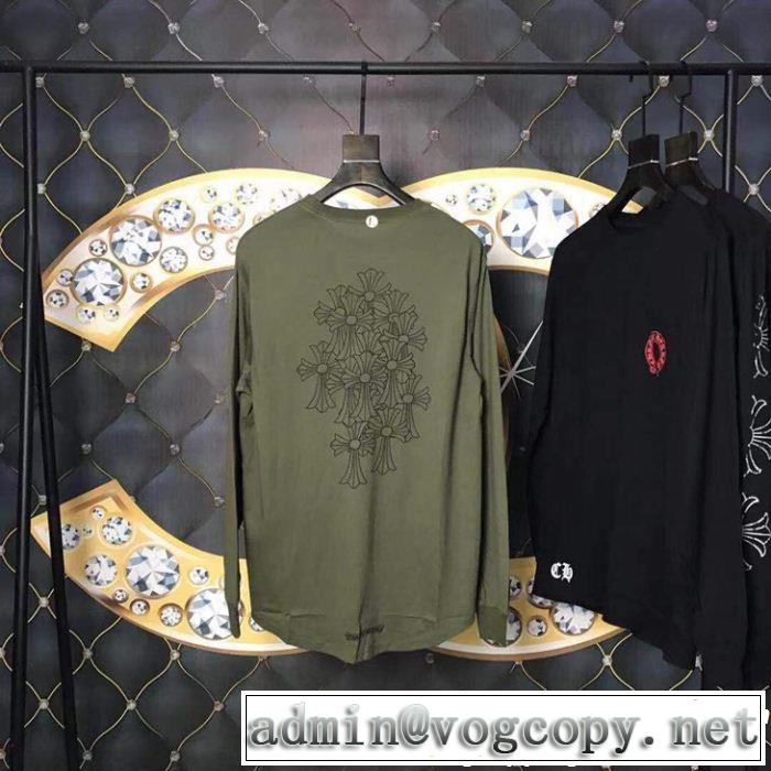 長袖Tシャツ2色可選 2019春夏トレンドアイテム CHROME HEARTS クロムハーツVIPセールでお得