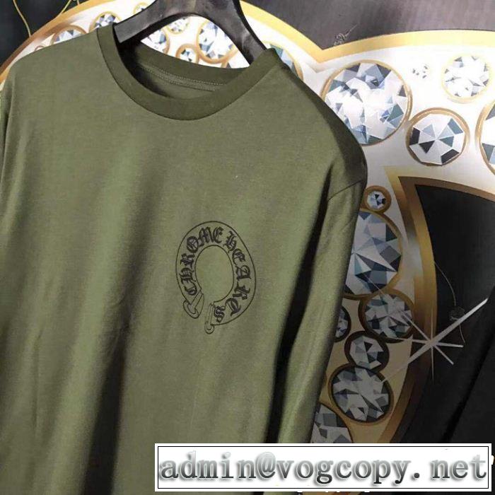 長袖Tシャツ2色可選 2019春夏トレンドアイテム CHROME HEARTS クロムハーツVIPセールでお得