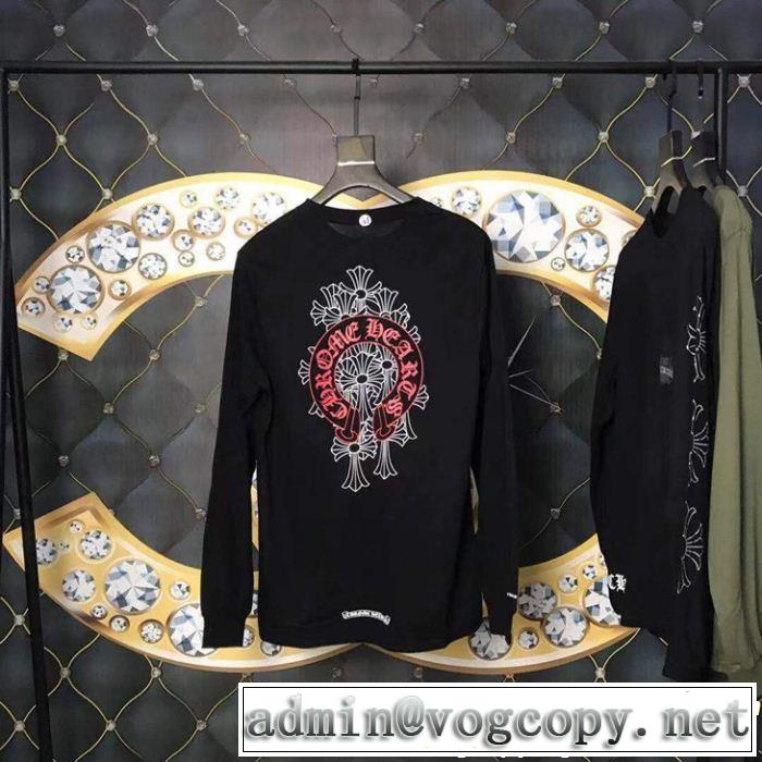 すごく稀少カラークロムハーツ CHROME HEARTS 希少限定長袖Tシャツ正規品保証19春夏