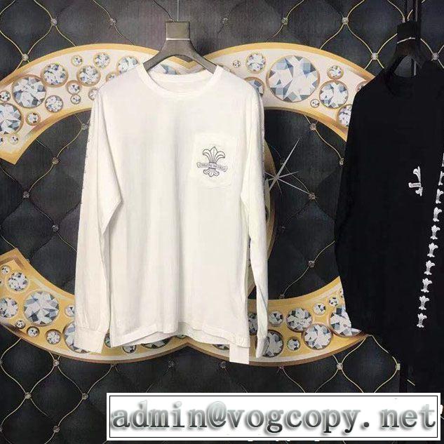 激レア 入手困難クロムハーツ人気話題 2色可選CHROME HEARTS2019夏ファション新品長袖Tシャツ