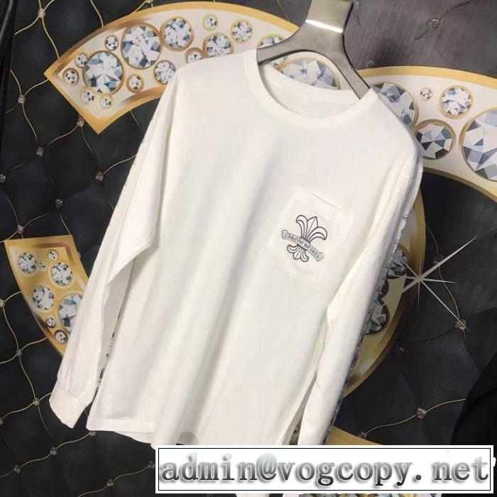 激レア 入手困難クロムハーツ人気話題 2色可選CHROME HEARTS2019夏ファション新品長袖Tシャツ