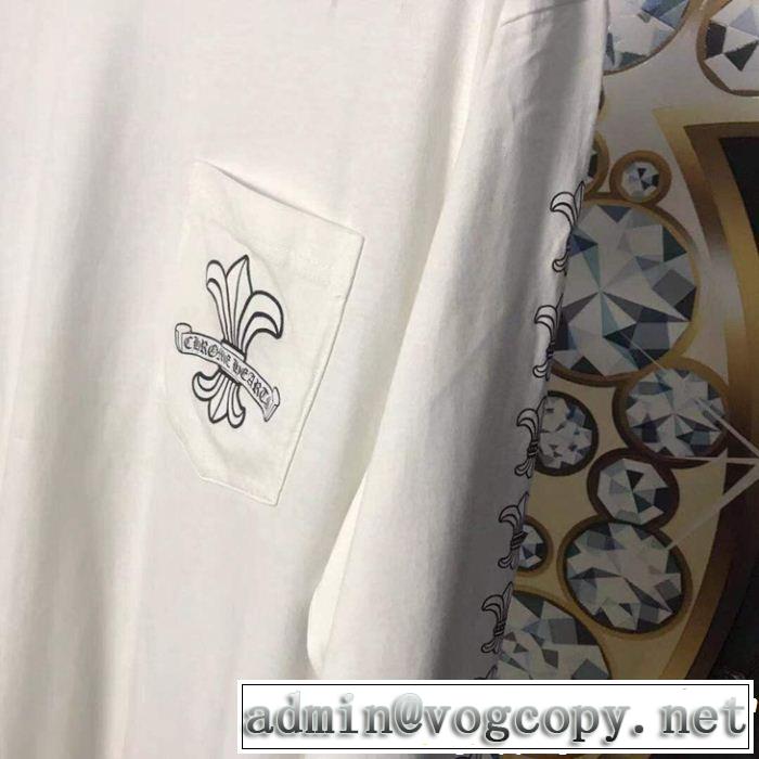 激レア 入手困難クロムハーツ人気話題 2色可選CHROME HEARTS2019夏ファション新品長袖Tシャツ