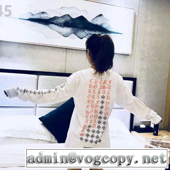 限定品 人気No.1 長袖Tシャツ 2019限定 男性に人気2色可選 CHROME HEARTS クロムハーツ