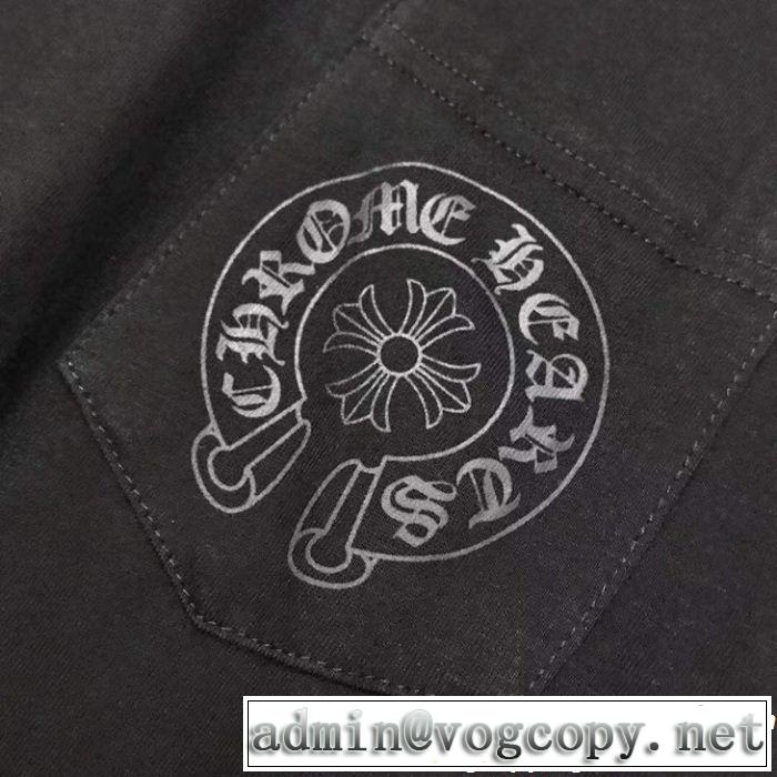やっと見つけた国内即発  CHROME HEARTS正規品保証19春夏 クロムハーツ 長袖Tシャツ2色可選