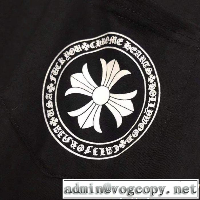 2019夏ファション新品 CHROME HEARTS クロムハーツ春夏のトレンドアイテム 長袖Tシャツ流行アイテム