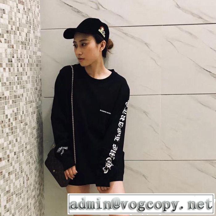 2色可選 CHROME HEARTSクロムハーツ大人っぽい雰囲気 長袖Tシャツオシャレに見せられます