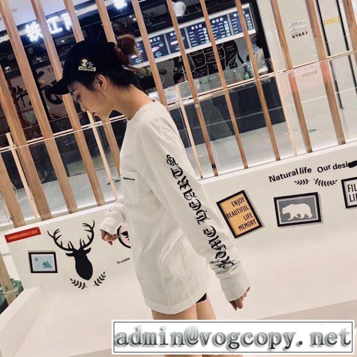 2色可選 CHROME HEARTSクロムハーツ大人っぽい雰囲気 長袖Tシャツオシャレに見せられます