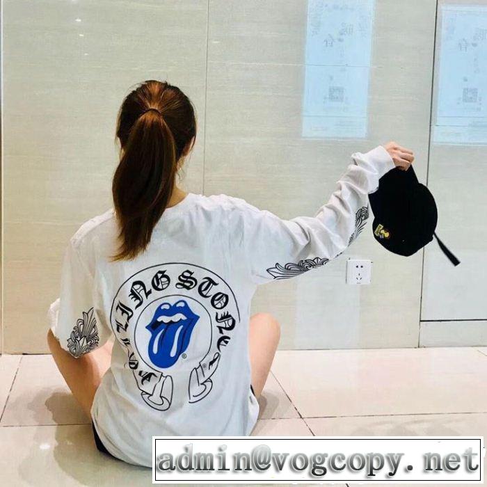  2019に人気もまだまだ継続しています CHROME HEARTS 長袖Tシャツ色にも流行りクロムハーツ