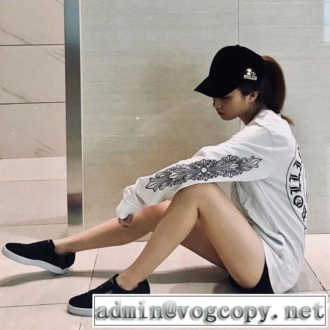 2019に人気もまだまだ継続しています CHROME HEARTS 長袖Tシャツ色にも流行りクロムハーツ