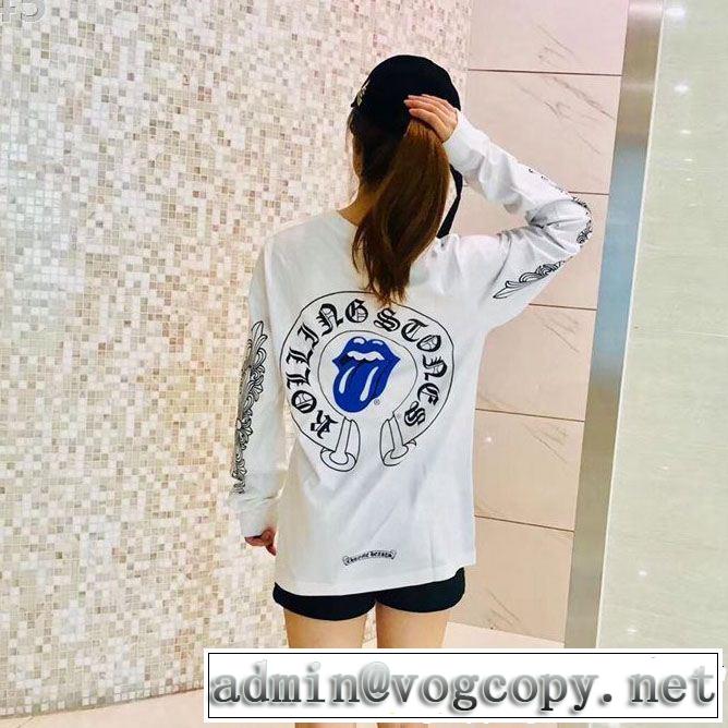 2019に人気もまだまだ継続しています CHROME HEARTS 長袖Tシャツ色にも流行りクロムハーツ