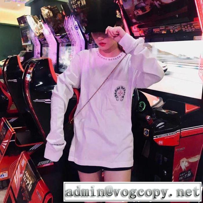 主張性が優れた新作 2色可選 CHROME HEARTS クロムハーツ長袖Tシャツ2019トレンドスタイル！