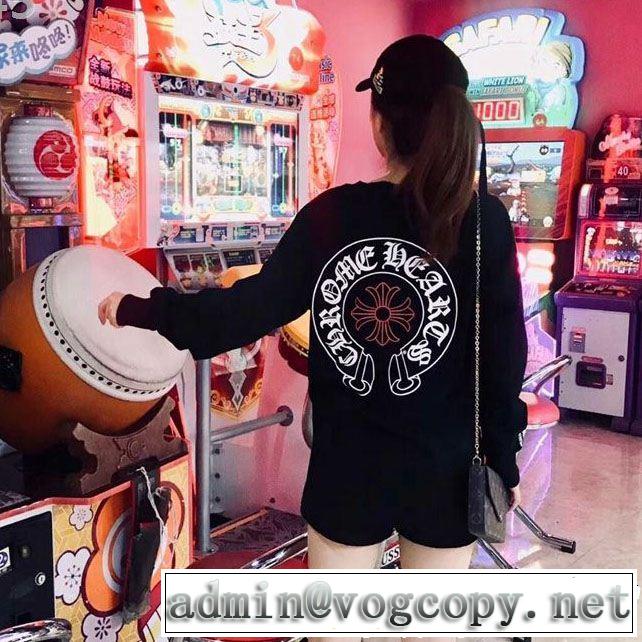 主張性が優れた新作 2色可選 CHROME HEARTS クロムハーツ長袖Tシャツ2019トレンドスタイル！