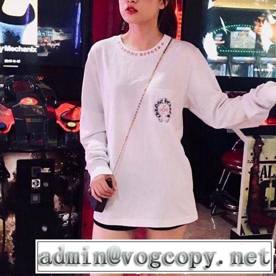 主張性が優れた新作 2色可選 CHROME HEARTS クロムハーツ長袖Tシャツ2019トレンドスタイル！