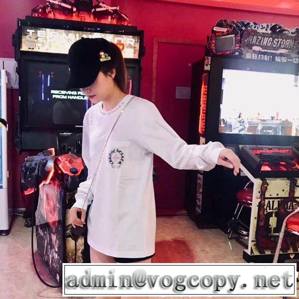 主張性が優れた新作 2色可選 CHROME HEARTS クロムハーツ長袖Tシャツ2019トレンドスタイル！