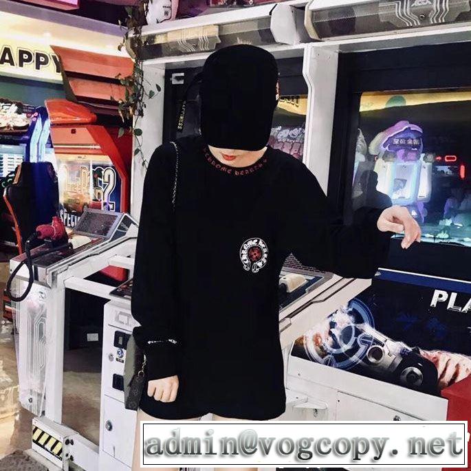 主張性が優れた新作 2色可選 CHROME HEARTS クロムハーツ長袖Tシャツ2019トレンドスタイル！