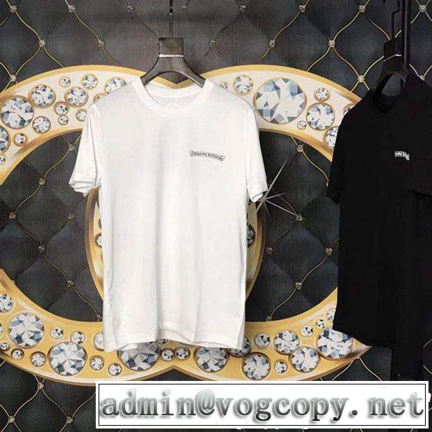 春夏の流行り2019新品 CHROME HEARTS クロムハーツ夏新品完売間近半袖Tシャツ 2色可選