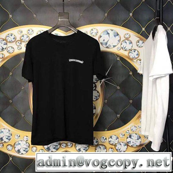 春夏の流行り2019新品 CHROME HEARTS クロムハーツ夏新品完売間近半袖Tシャツ 2色可選