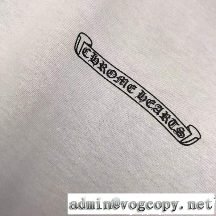 春夏の流行り2019新品 CHROME HEARTS クロムハーツ夏新品完売間近半袖Tシャツ 2色可選