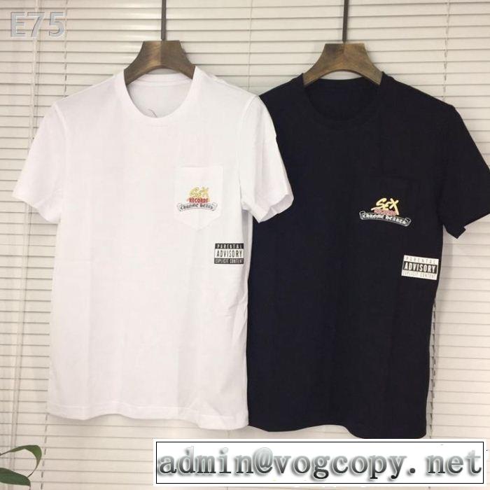 2019年最新ファッションCHROME HEARTS 半袖Tシャツクロムハーツ 2色可選お洒落トレンド人気