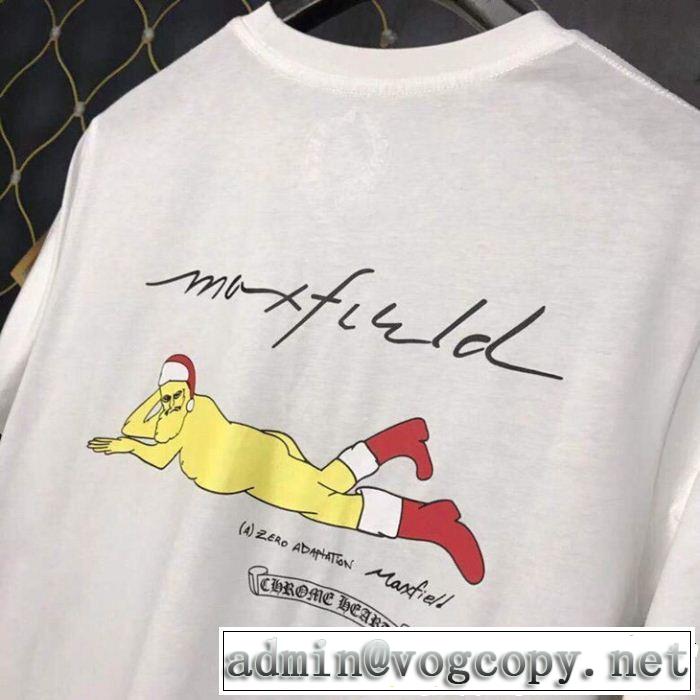 2019年最新ファッションCHROME HEARTS 半袖Tシャツクロムハーツ 2色可選お洒落トレンド人気