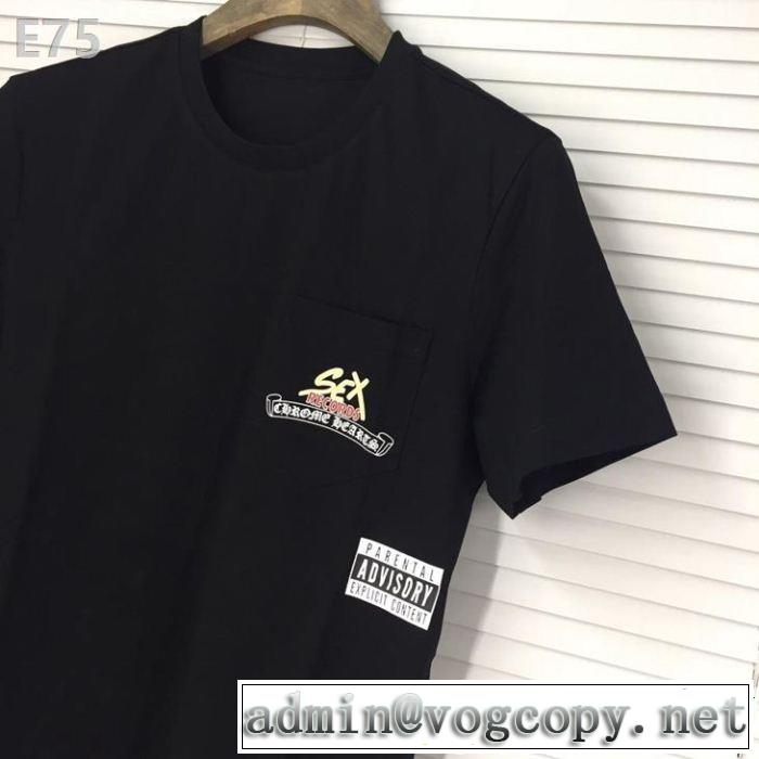 2019年最新ファッションCHROME HEARTS 半袖Tシャツクロムハーツ 2色可選お洒落トレンド人気