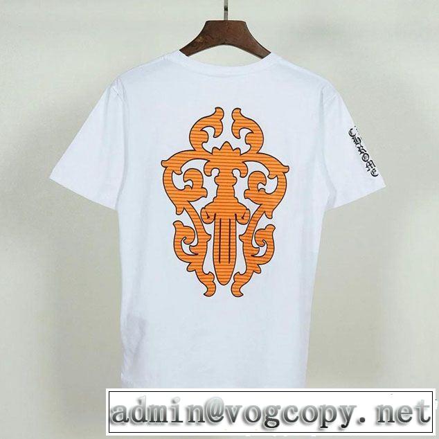  半袖Tシャツ 2色可選 CHROME HEARTS すっきりした印象に 優雅で都会的な装いに仕上げ クロムハーツ