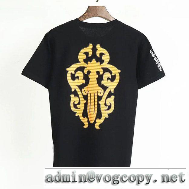 半袖Tシャツ 2色可選 CHROME HEARTS すっきりした印象に 優雅で都会的な装いに仕上げ クロムハーツ