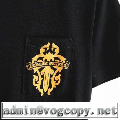 半袖Tシャツ 2色可選 CHROME HEARTS すっきりした印象に 優雅で都会的な装いに仕上げ クロムハーツ
