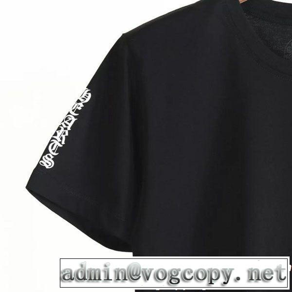 半袖Tシャツ 2色可選 CHROME HEARTS すっきりした印象に 優雅で都会的な装いに仕上げ クロムハーツ