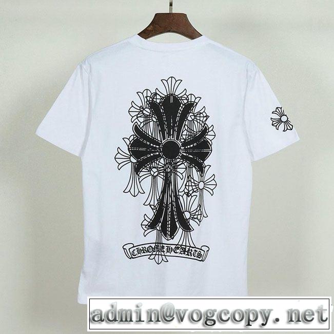  セールで格安 2色可選 CHROME HEARTS 格安SALE クロムハーツ 半袖Tシャツ2019夏ファション新品