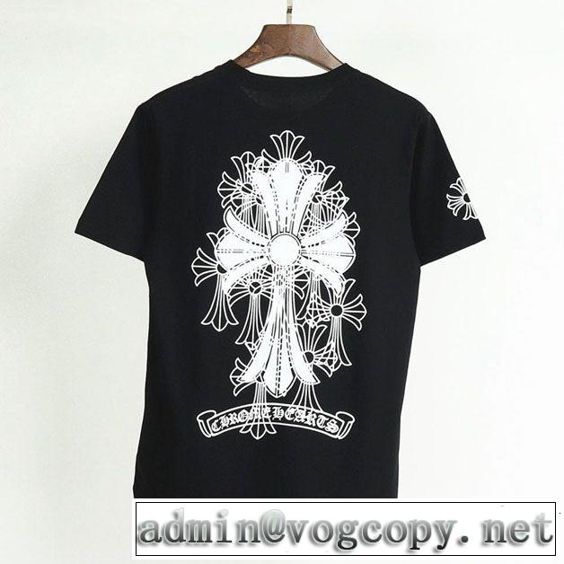 セールで格安 2色可選 CHROME HEARTS 格安SALE クロムハーツ 半袖Tシャツ2019夏ファション新品