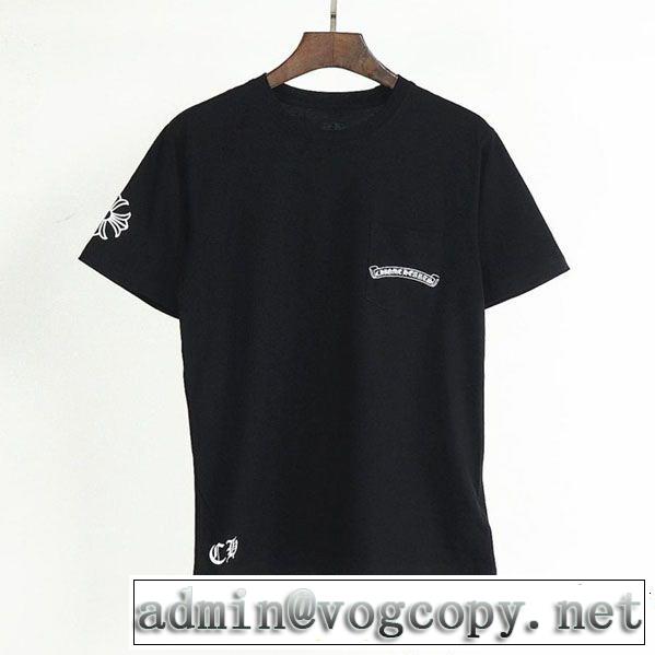 セールで格安 2色可選 CHROME HEARTS 格安SALE クロムハーツ 半袖Tシャツ2019夏ファション新品