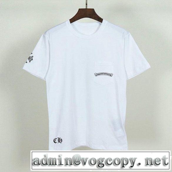 セールで格安 2色可選 CHROME HEARTS 格安SALE クロムハーツ 半袖Tシャツ2019夏ファション新品